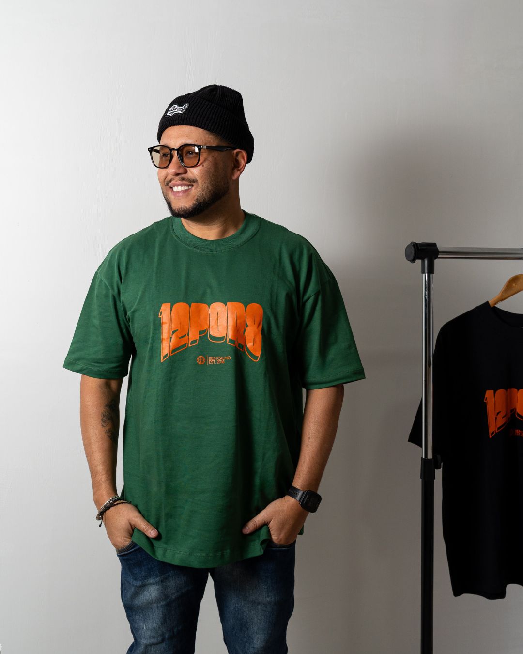Camiseta Bem calmo oversized